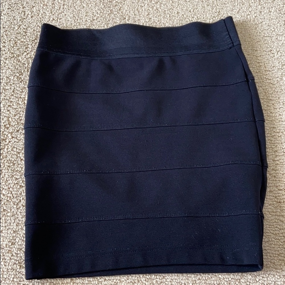 Black miniskirt